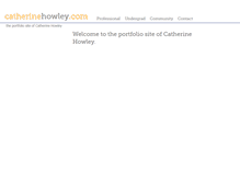 Tablet Screenshot of catherinehowley.com
